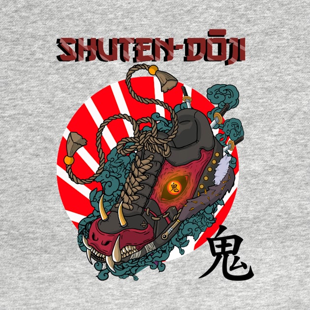 Japanese t-shirt (Shuten-dōji) by BINSU